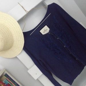 Hollister Flowery Dress Cardigan L